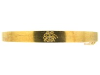 Pair of Gold Victorian Diamond Set Bangles in Original Case