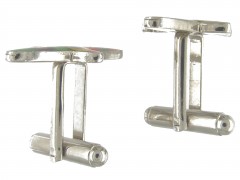 Metal & Enamel Aeroplane Cufflinks