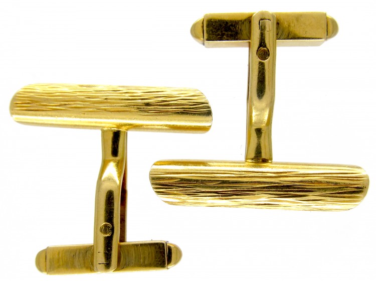 18ct Gold Baton Cufflinks