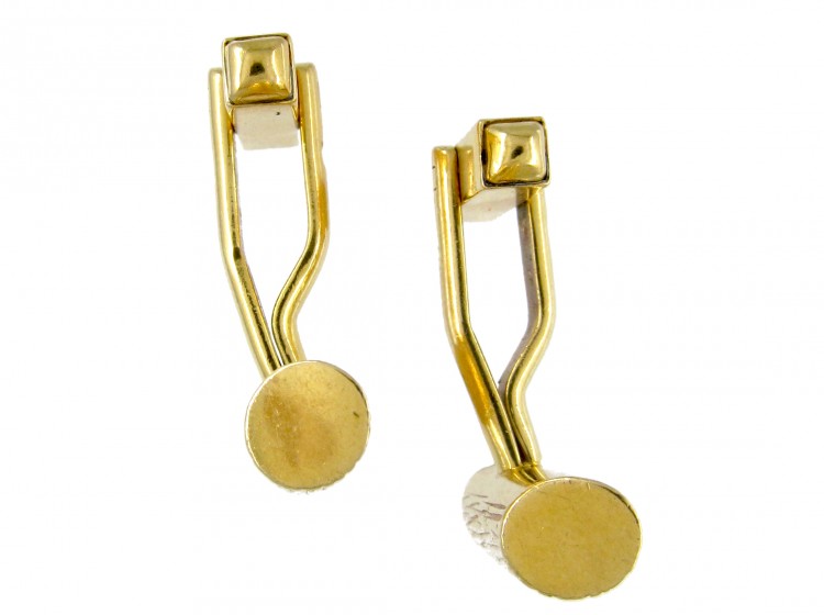 18ct Gold Baton Cufflinks