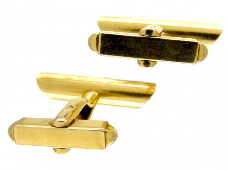 18ct Gold Baton Cufflinks