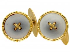 Gold & Mother of Pearl Cufflinks