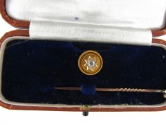Victorian Gold & Diamond Tie Pin