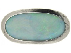 Silver & Opal Brooch