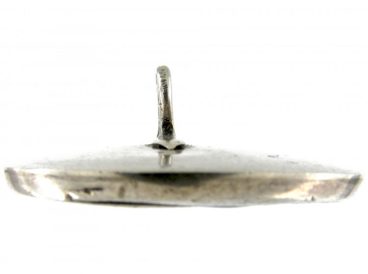 Liberty & Co. Enamel & Silver Button by Archibald Knox
