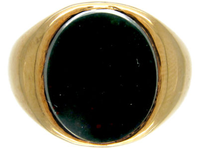 18ct Gold & Bloodstone Signet Ring