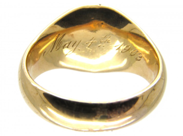 18ct Gold & Bloodstone Signet Ring