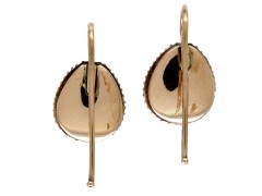 Georgian Gold Foiled Citrine & Pearl Earrings