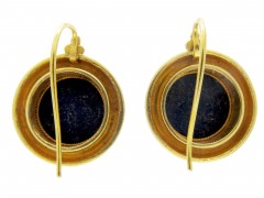 Victorian 18ct Gold & Lapis Earrings