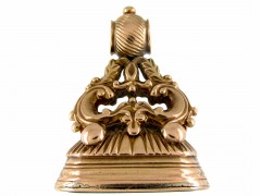 Regency Gold & Bloodstone Scrollwork Seal