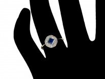 Art Deco Sapphire & Diamond Ring