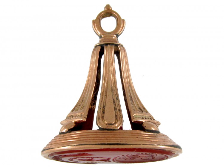 Georgian Gold & Carnelian Seal Pendant