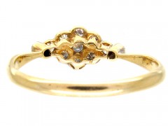 Daisy Diamond Cluster Edwardian Ring