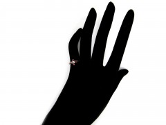 Georgian Mine Cut Ruby & Diamond Ring