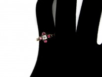 Georgian Mine Cut Ruby & Diamond Ring