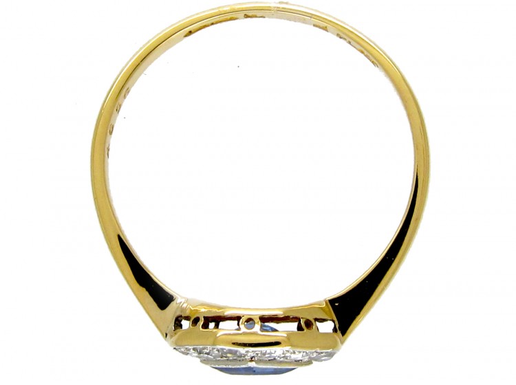 Art Deco Sapphire & Diamond Ring