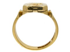 Opening 18ct Gold Victorian Signet Ring