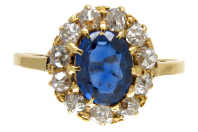 Edwardian Sapphire & Diamond Ring