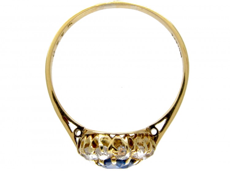 Edwardian Sapphire & Diamond Ring