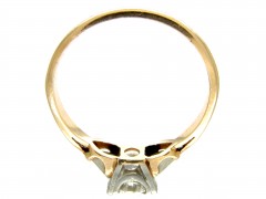 Diamond Solitaire Ring With Diamond Set Shoulders