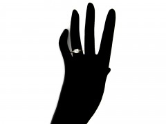 Diamond Solitaire Ring With Diamond Set Shoulders