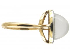 Edwardian Moonstone & Diamond Ring