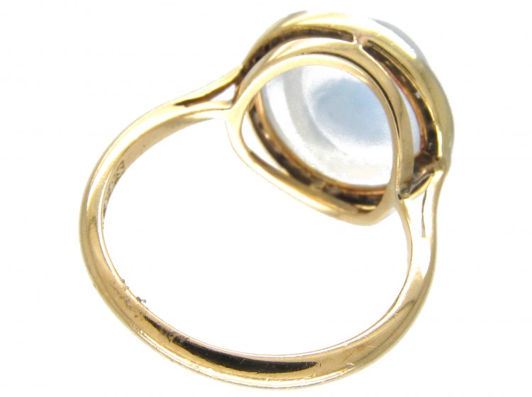 Edwardian Moonstone & Diamond Ring