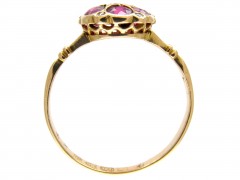 Edwardian Ruby & Diamond Cluster Ring