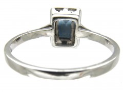 Aquamarine 18ct White Gold & Platinum Ring