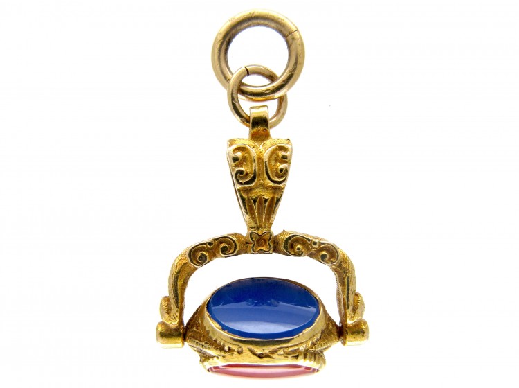 Small Gold Revolving Victorian Seal