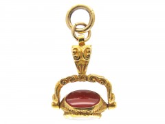 Small Gold Revolving Victorian Seal