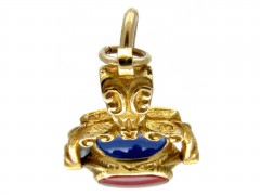 Small Gold Revolving Victorian Seal