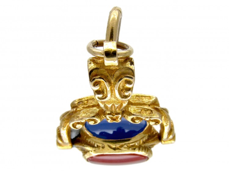 Small Gold Revolving Victorian Seal