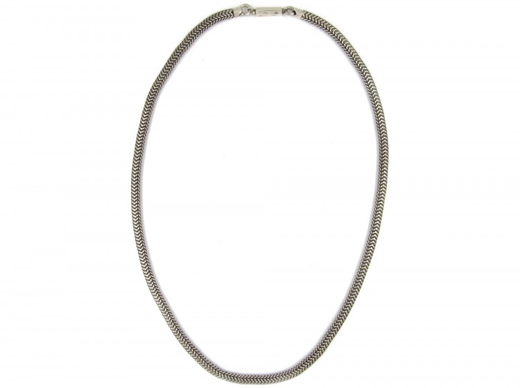 Silver Victorian Snake Chain