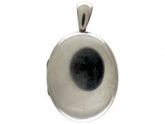 Victorian Silver Locket Pendant
