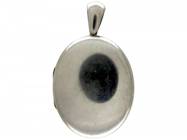 Victorian Silver Locket Pendant