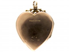 Edwardian Gold & Paste Heart Locket