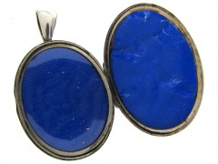 Victorian Silver Locket Pendant