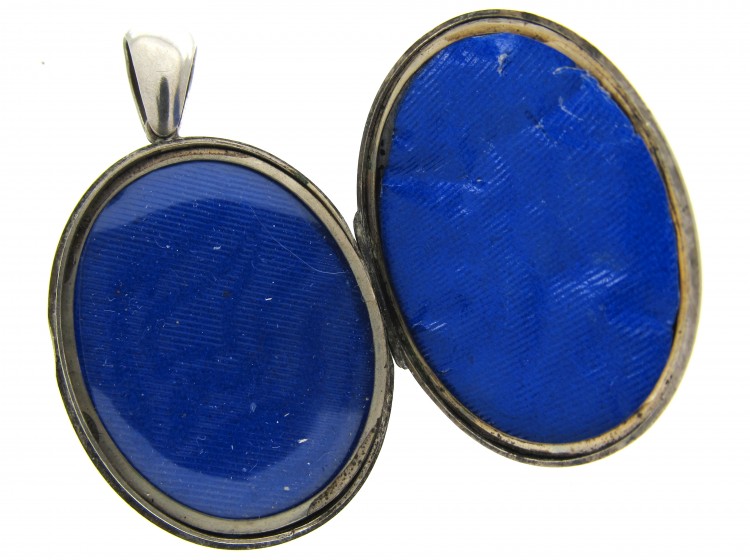 Victorian Silver Locket Pendant