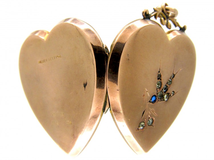 Edwardian Gold & Paste Heart Locket