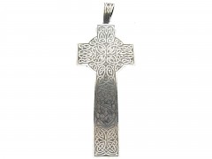Victorian Silver Celtic Cross Pendant