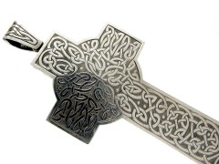 Victorian Silver Celtic Cross Pendant