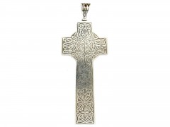 Victorian Silver Celtic Cross Pendant