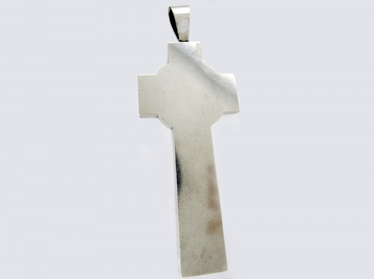 Victorian Silver Celtic Cross Pendant