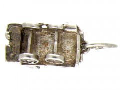 Silver Railway Steam Engine Charm