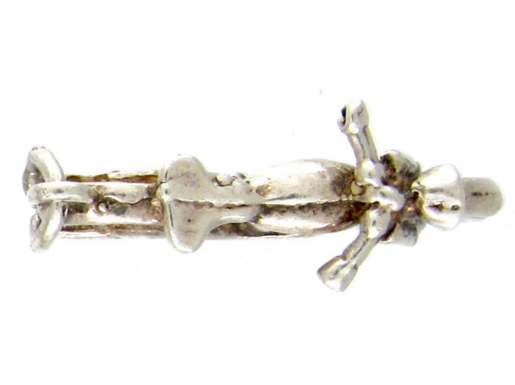 Silver Motorbike Charm