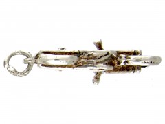 Silver Motorbike Charm
