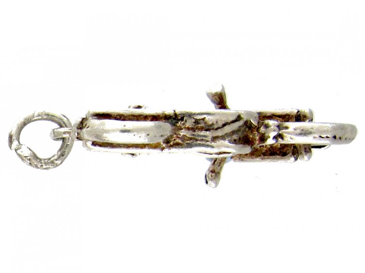 Silver Motorbike Charm