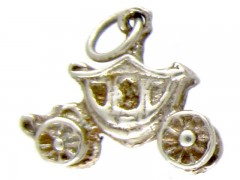 Silver Fairy Carriage Charm
