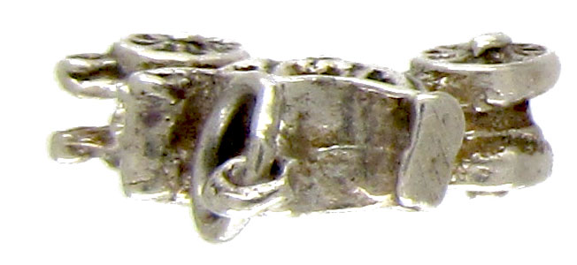 Silver Fairy Carriage Charm